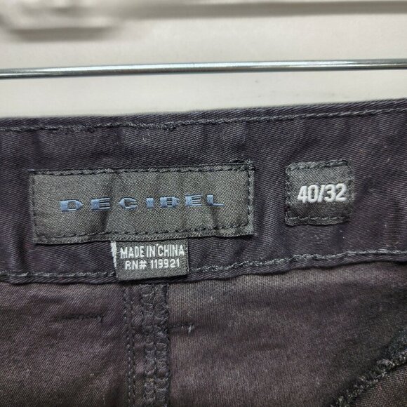 Decibel Mens Black Cargo Utility Pants Size 40X32 - Picture 2 of 14